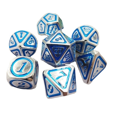 DND RPG Solid Metal Dice Suits Tecnologia de Natação Electro Wandering Terra