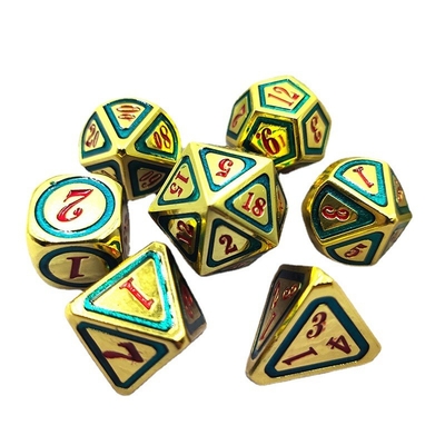 DND RPG Solid Metal Dice Suits Tecnologia de Natação Electro Wandering Terra