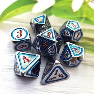 DND RPG Solid Metal Dice Suits Tecnologia de Natação Electro Wandering Terra