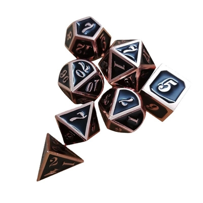Esmaltes artesanais conjunto de dados de metal maciço Bude Porta masculina Cruch DND RPG