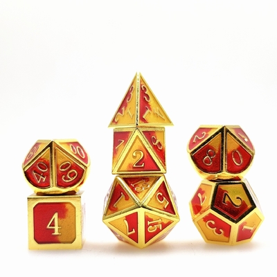 Esmaltes Coloridos Artesanato Solid Metal dados Dragão e jogo de tabuleiro DND RPG