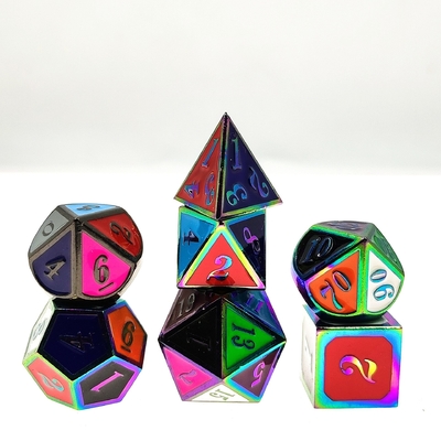 Esmaltes Coloridos Artesanato Solid Metal dados Dragão e jogo de tabuleiro DND RPG