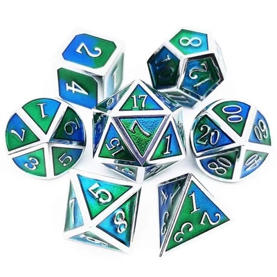 Esmaltes Coloridos Artesanato Solid Metal dados Dragão e jogo de tabuleiro DND RPG