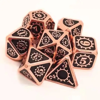 Colorido Gear Solid Metal Dice Set Board Game Kuusu DND RPG