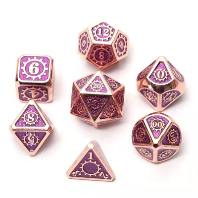Colorido Gear Solid Metal Dice Set Board Game Kuusu DND RPG