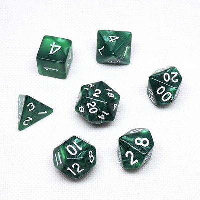 Set de dados de resina policolor#Rpg#Dnd#Coc Marmore Padrão Preminum e luxo