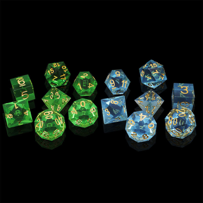 Material de resina multicolor Set de dados#Rpg#Dnd#Coc Transparente