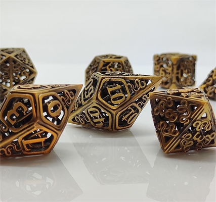 Chongtian Serpente Hull Metal Dice Set Multi-facetado jogo de mesa #Dnd#Rpg#Coc