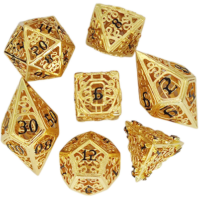 Chongtian Serpente Hull Metal Dice Set Multi-facetado jogo de mesa #Dnd#Rpg#Coc
