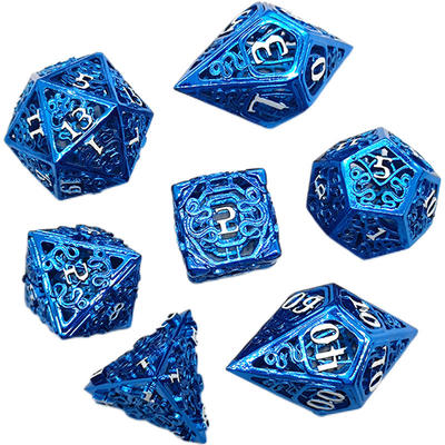 Chongtian Serpente Hull Metal Dice Set Multi-facetado jogo de mesa #Dnd#Rpg#Coc