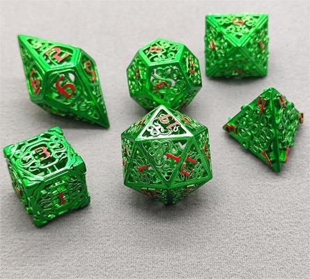Chongtian Serpente Hull Metal Dice Set Multi-facetado jogo de mesa #Dnd#Rpg#Coc