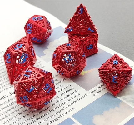 Chongtian Serpente Hull Metal Dice Set Multi-facetado jogo de mesa #Dnd#Rpg#Coc
