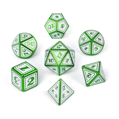 Dragon Scale Metal Dice Set Multifacetado Jogo de Tabuleiro Dragon And Dungeon#Dnd#Coc