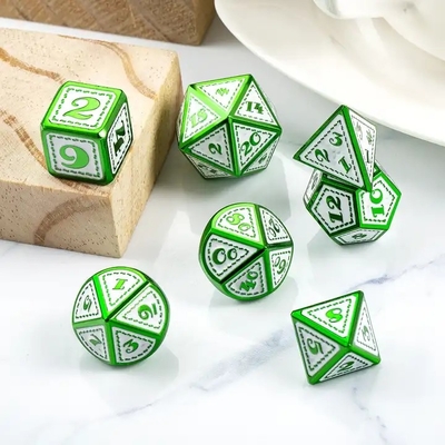 Dragon Scale Metal Dice Set Multifacetado Jogo de Tabuleiro Dragon And Dungeon#Dnd#Coc