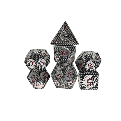 Folclórico -Escalas Metais dados Multi -noodle jogo de tabuleiro #Dnd#Rpg#Coc
