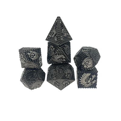 Folclórico -Escalas Metais dados Multi -noodle jogo de tabuleiro #Dnd#Rpg#Coc