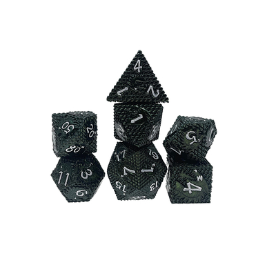 Folclórico -Escalas Metais dados Multi -noodle jogo de tabuleiro #Dnd#Rpg#Coc