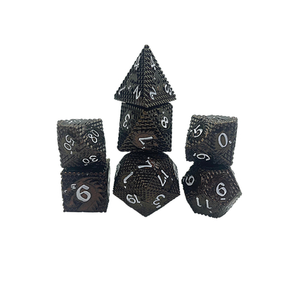 Folclórico -Escalas Metais dados Multi -noodle jogo de tabuleiro #Dnd#Rpg#Coc