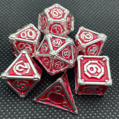 Personalizado Metal Multi - Face Dice Dnd Rpg Coc Desktop Game Portátil