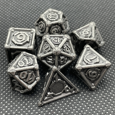Personalizado Metal Multi - Face Dice Dnd Rpg Coc Desktop Game Portátil