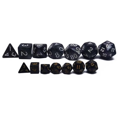 Conjunto de dados de jogos de mesa de mini resina de cor doce