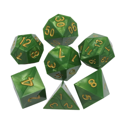 Marmo Verde Resina Natural RPG dados Multi - Noodle Dnd Dice Set