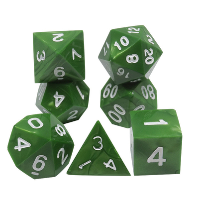 Marmo Verde Resina Natural RPG dados Multi - Noodle Dnd Dice Set