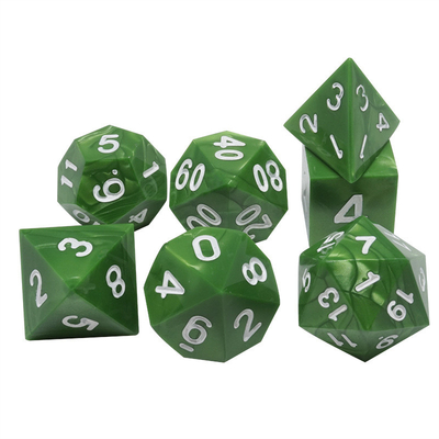 Marmo Verde Resina Natural RPG dados Multi - Noodle Dnd Dice Set