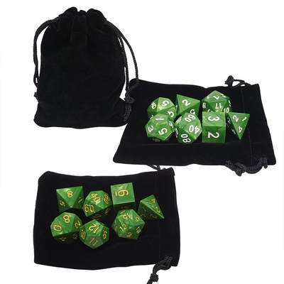 Marmo Verde Resina Natural RPG dados Multi - Noodle Dnd Dice Set