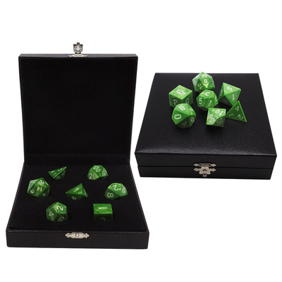 Marmo Verde Resina Natural RPG dados Multi - Noodle Dnd Dice Set