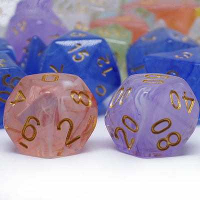 Margem Aguda Fumo Laranja Dados de Resina Multidirecionais Para Crianças Praticar Matemática Mental Aritmética