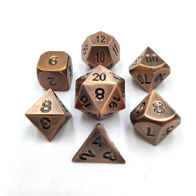 Champanhe Color de Ouro Metal Poligráfico De Dados De Jogos De Escritório De dados