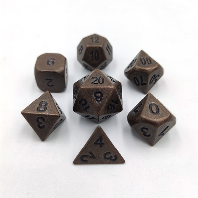 Champanhe Color de Ouro Metal Poligráfico De Dados De Jogos De Escritório De dados