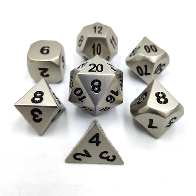 Champanhe Color de Ouro Metal Poligráfico De Dados De Jogos De Escritório De dados