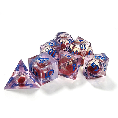 Resina de areia de fluxo vermelho multi-noodle jogo de dados para tablets
