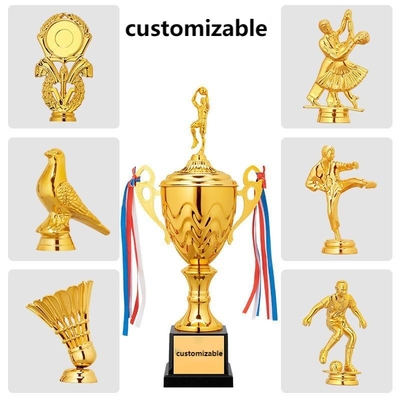 Copo de troféu de metal personalizado 32cm Alto resistente ao rasgão