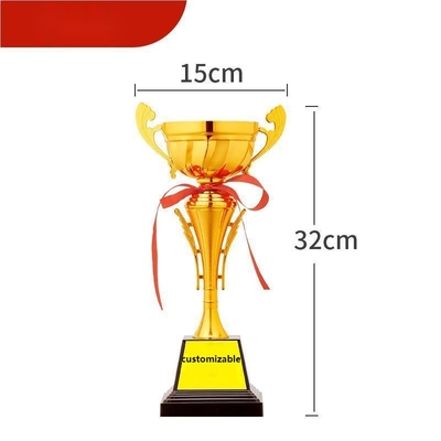 Copo de troféu de metal personalizado 32cm Alto resistente ao rasgão