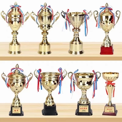 Copo de troféu de metal personalizado 32cm Alto resistente ao rasgão