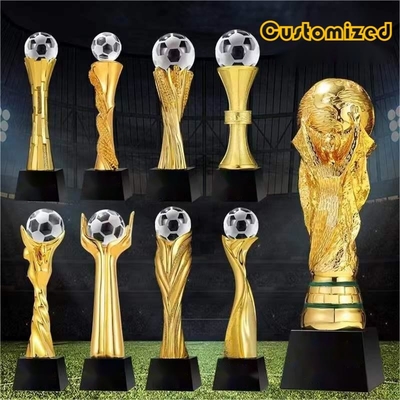 Competição Desportiva Troféu de Resina com Logotipo Personalizado