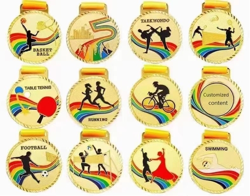 Metal resistente ao desgaste e medalhas de resina Logotipo personalizado