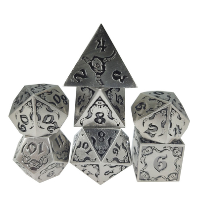 Devil's Eye jogo de papel de metal multifacetado conjunto de dados TRPG COC DND