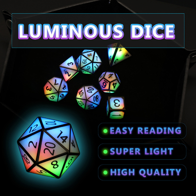 Ultra Long Standby LED Recarregável jogo de dados Dragon And Dungeon