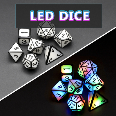 Ultra Long Standby LED Recarregável jogo de dados Dragon And Dungeon
