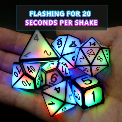 Ultra Long Standby LED Recarregável jogo de dados Dragon And Dungeon
