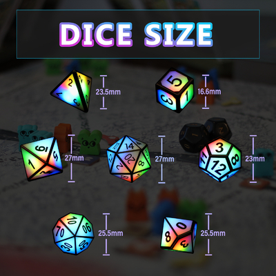 Ultra Long Standby LED Recarregável jogo de dados Dragon And Dungeon
