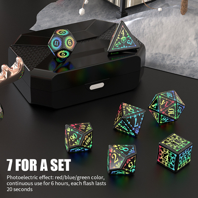 Elementos de Natal LED recarregável jogo de dados conjunto Dragão e masmorra