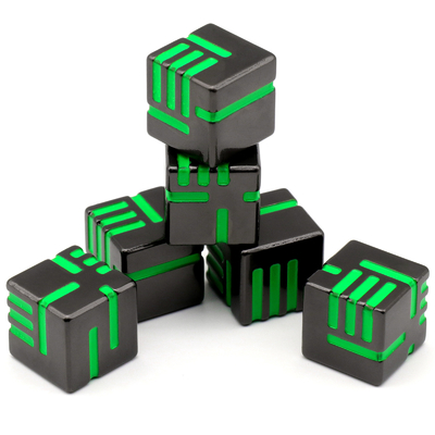 Metal Seis lados dados jogo de mesa colorido grupo de corrida brinquedo roteiro matar DND dragão e Dungeon adereços