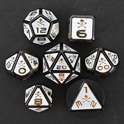 7 dados esqueleto, multi-faced digital color DND jogo de tabuleiro, dragão e masmorra