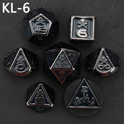 7 dados esqueleto, multi-faced digital color DND jogo de tabuleiro, dragão e masmorra