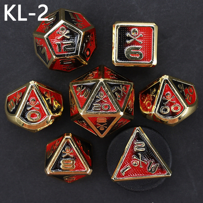 7 dados esqueleto, multi-faced digital color DND jogo de tabuleiro, dragão e masmorra